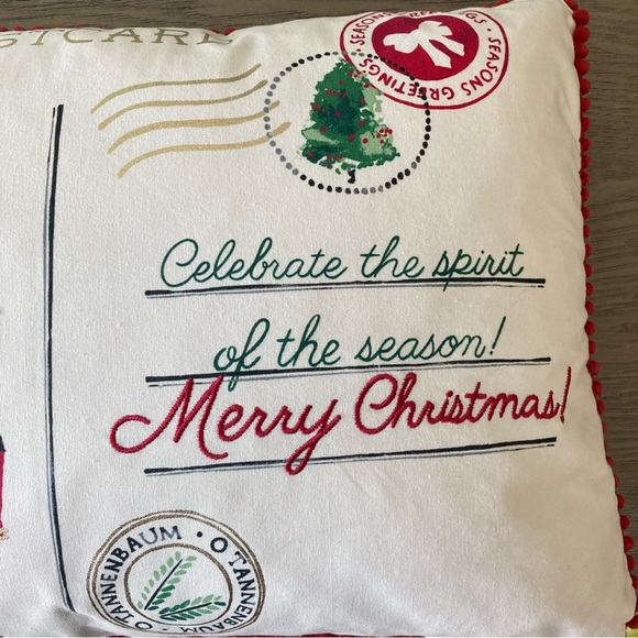 Christmas Postcard Decorative Pillow 🎄☃️ - Picture 7 of 9